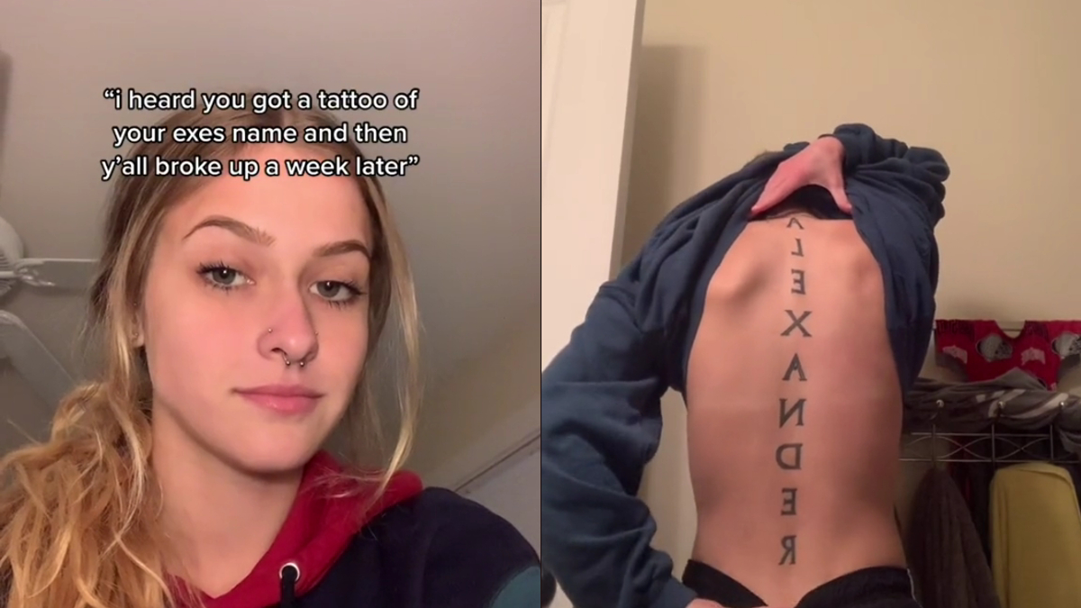 Hatalmas betűkkel a hátára tetováltatta barátja nevét – egy héttel később szakítottak