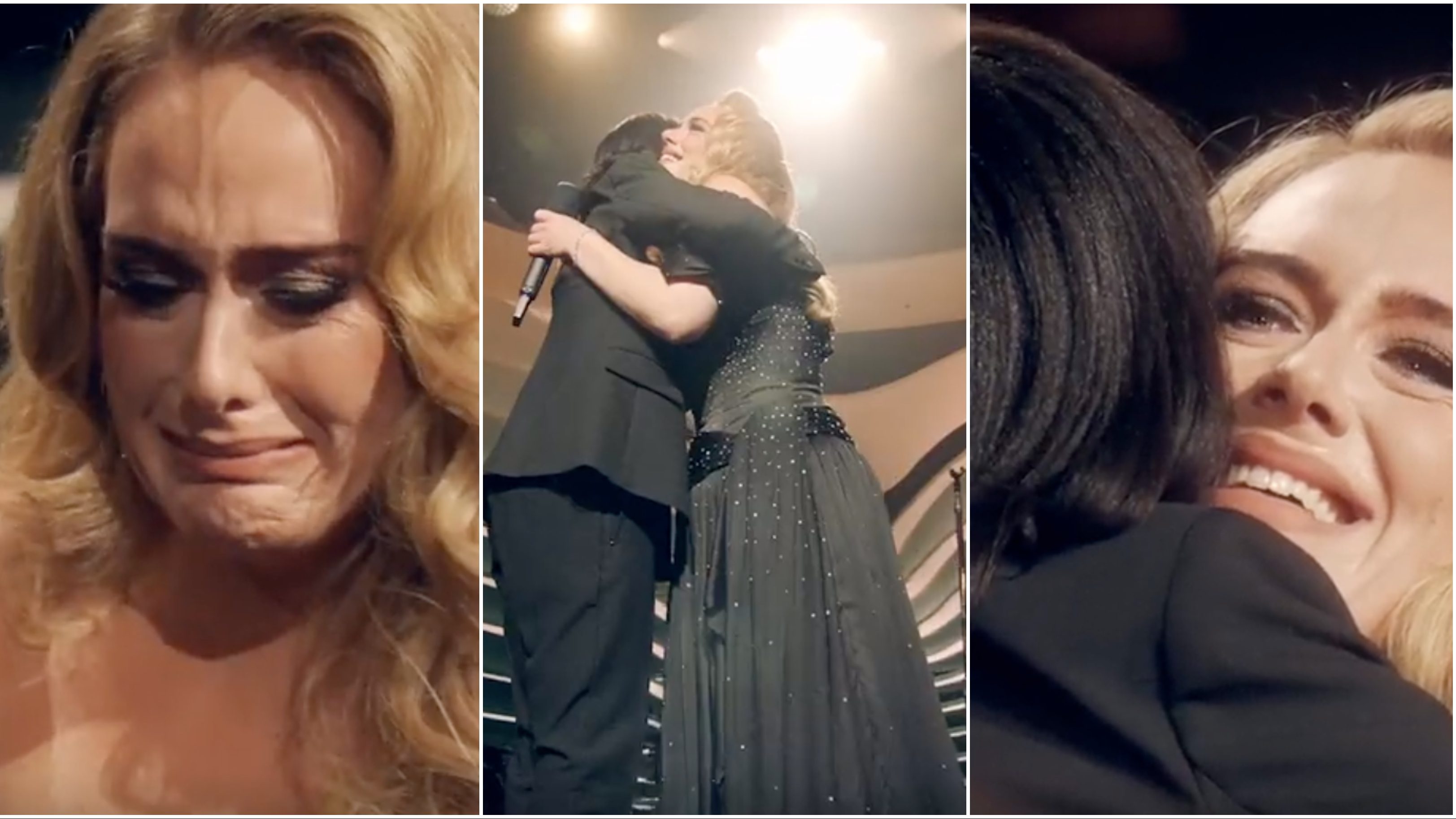 Adele sírva fakadt a koncertje közben, amikor megjelent egy régi tanára