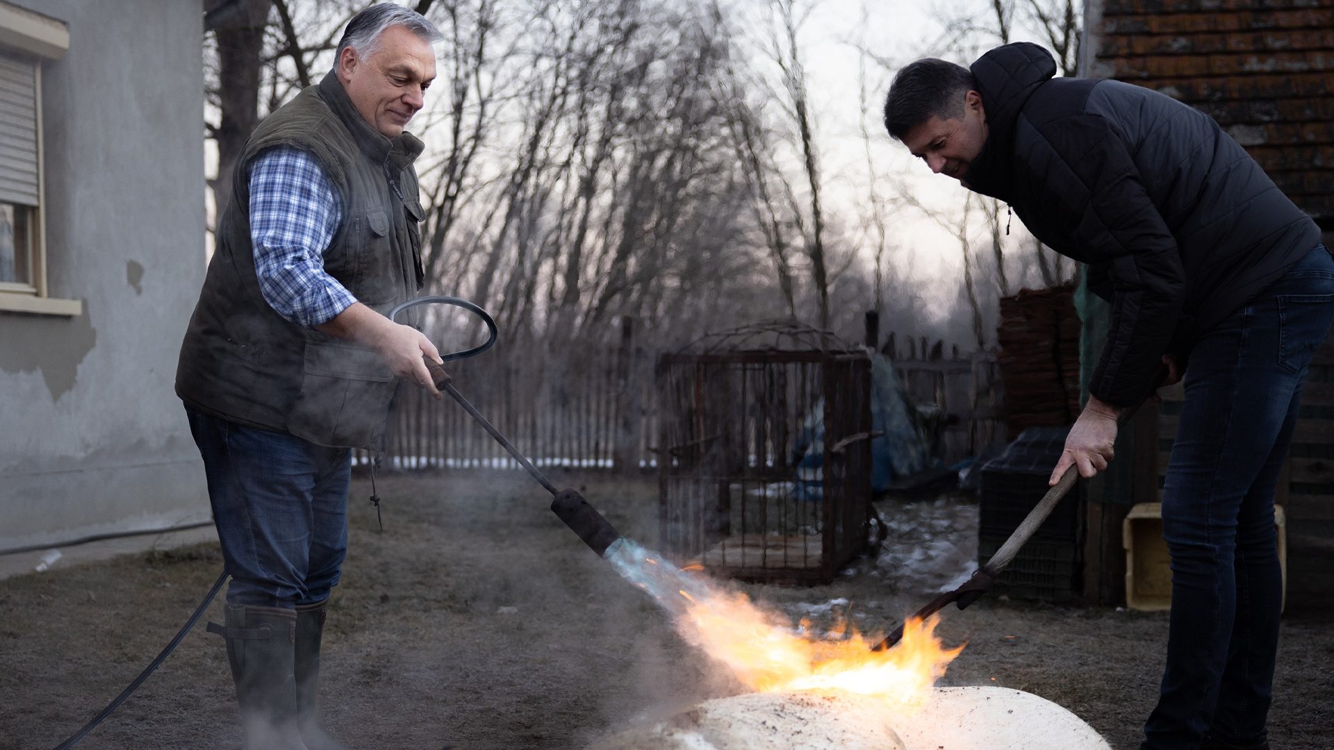 Pálinka és pörzsölő, Orbánt öt folytatásban közvetítették a disznóölésről