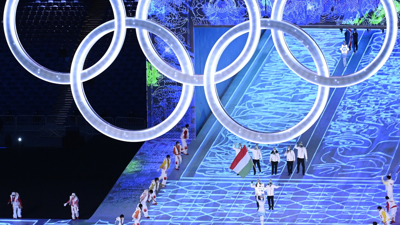 Így vonult be a magyar csapat a pekingi olimpia megnyitóján