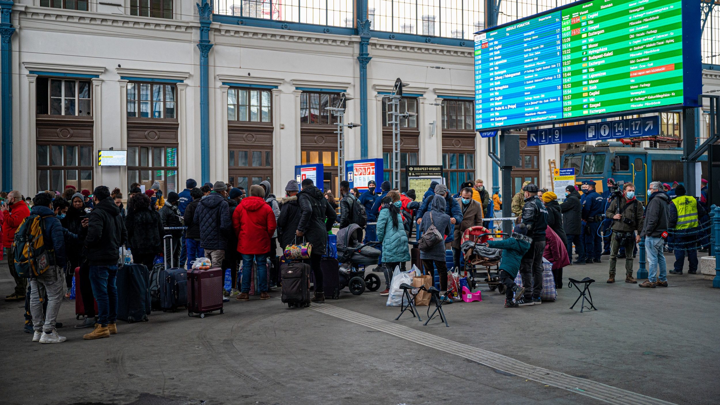 Kedden 4058 menekült érkezett vonattal Budapestre