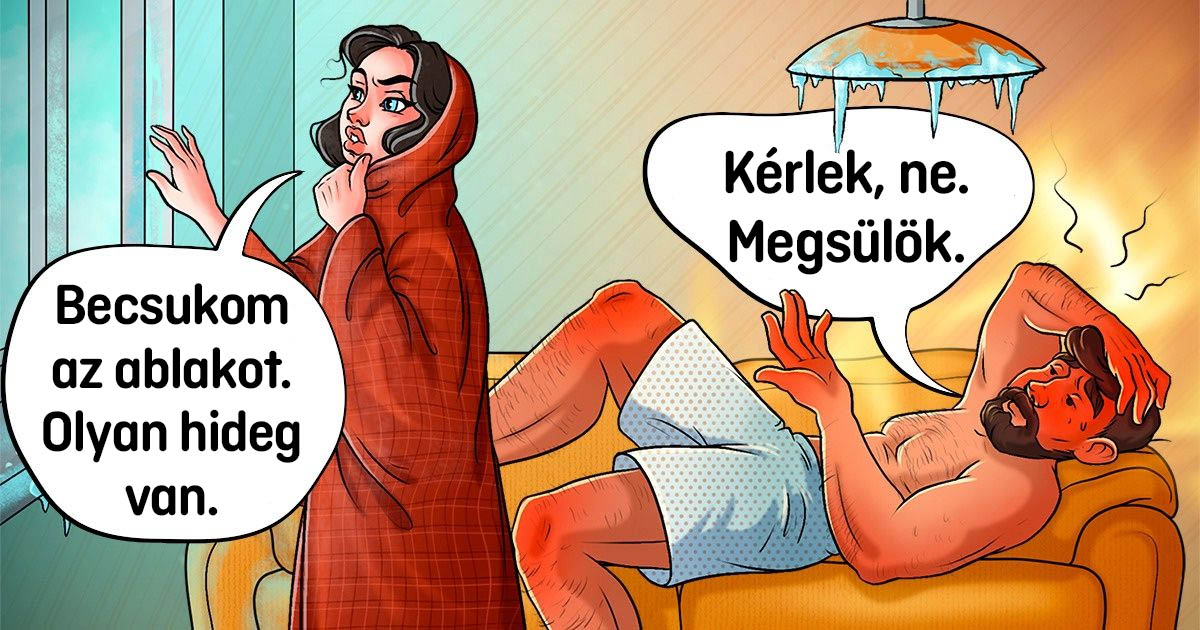 12 humoros képregény, ami bizonyítja, hogy az emberek néha a tökéletes ellentétükkel házasodnak össze