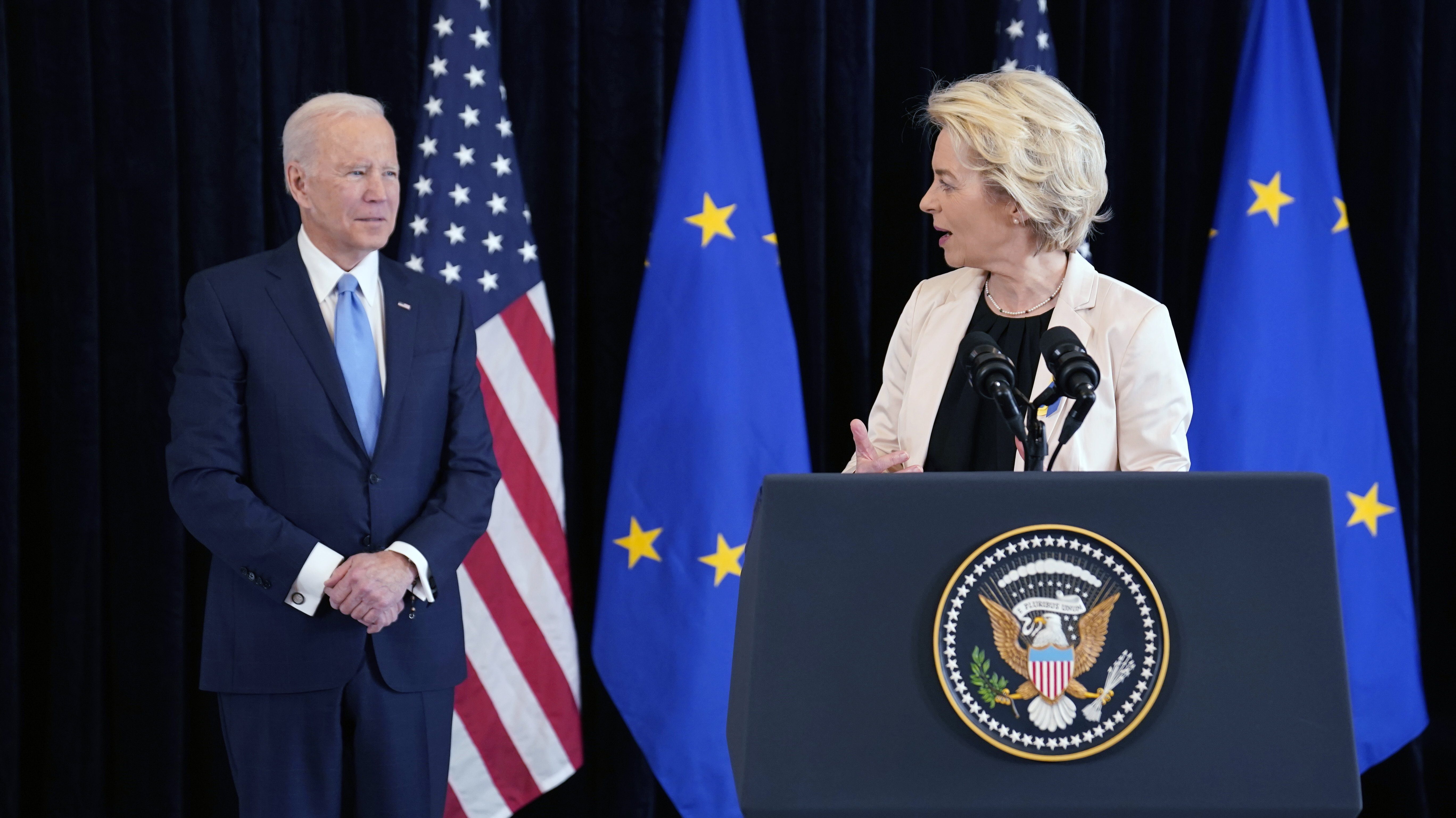 Biden: Washington és az EU új partnerséget köt Európa orosz energiafüggőségének csökkentésére