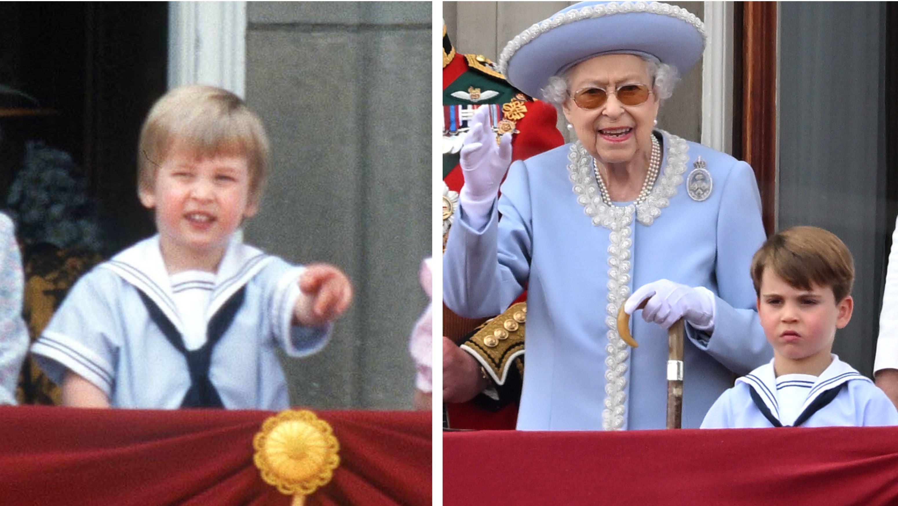 Lajos herceg ugyanazt a matrózruhát viselte II. Erzsébet ünneplésekor, mint Vilmos herceg 1985-ben