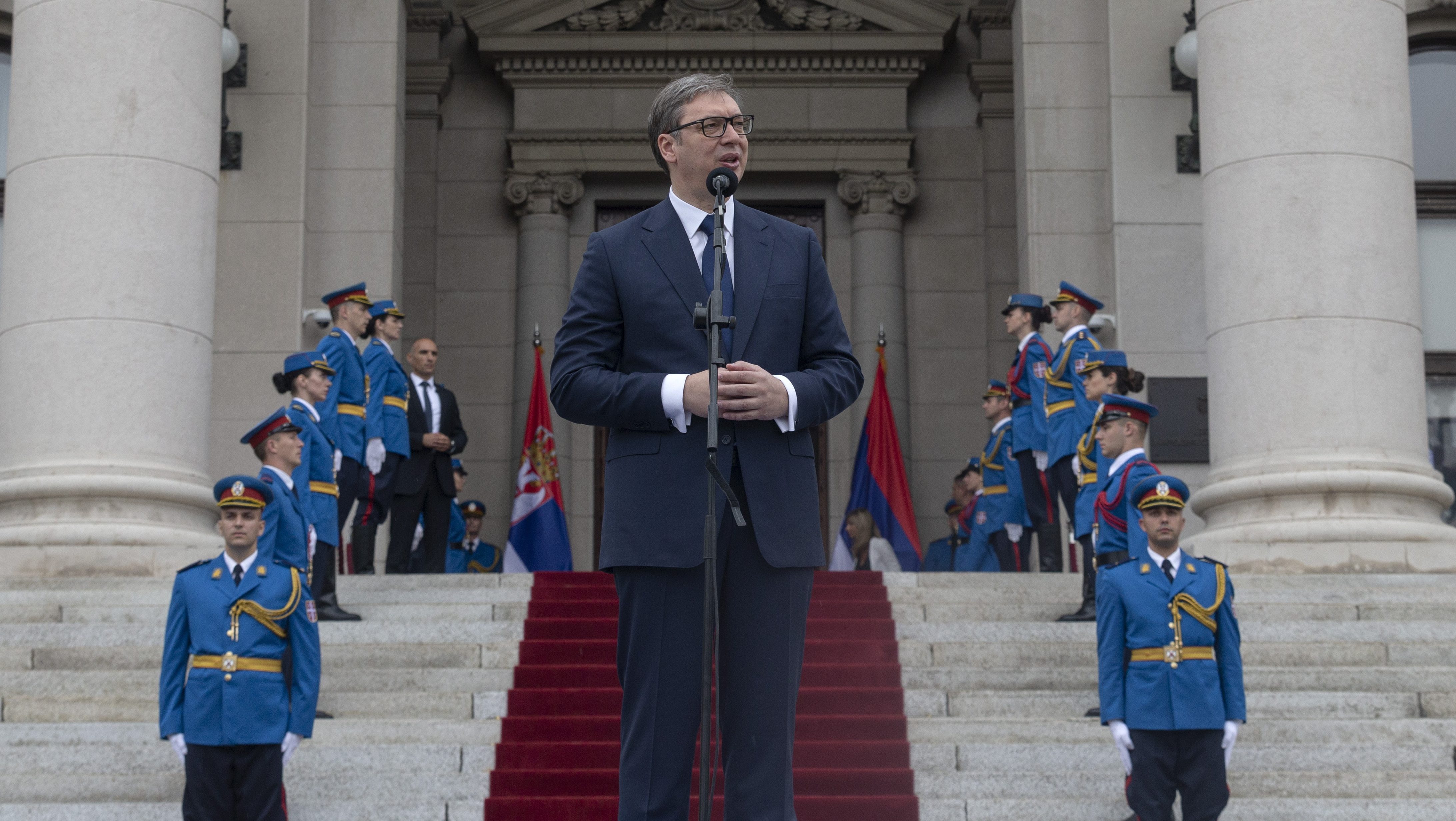 A szerb elnök szerint óriási hisztéria akadályozta meg, hogy Belgrád fogadja az orosz külügyminisztert