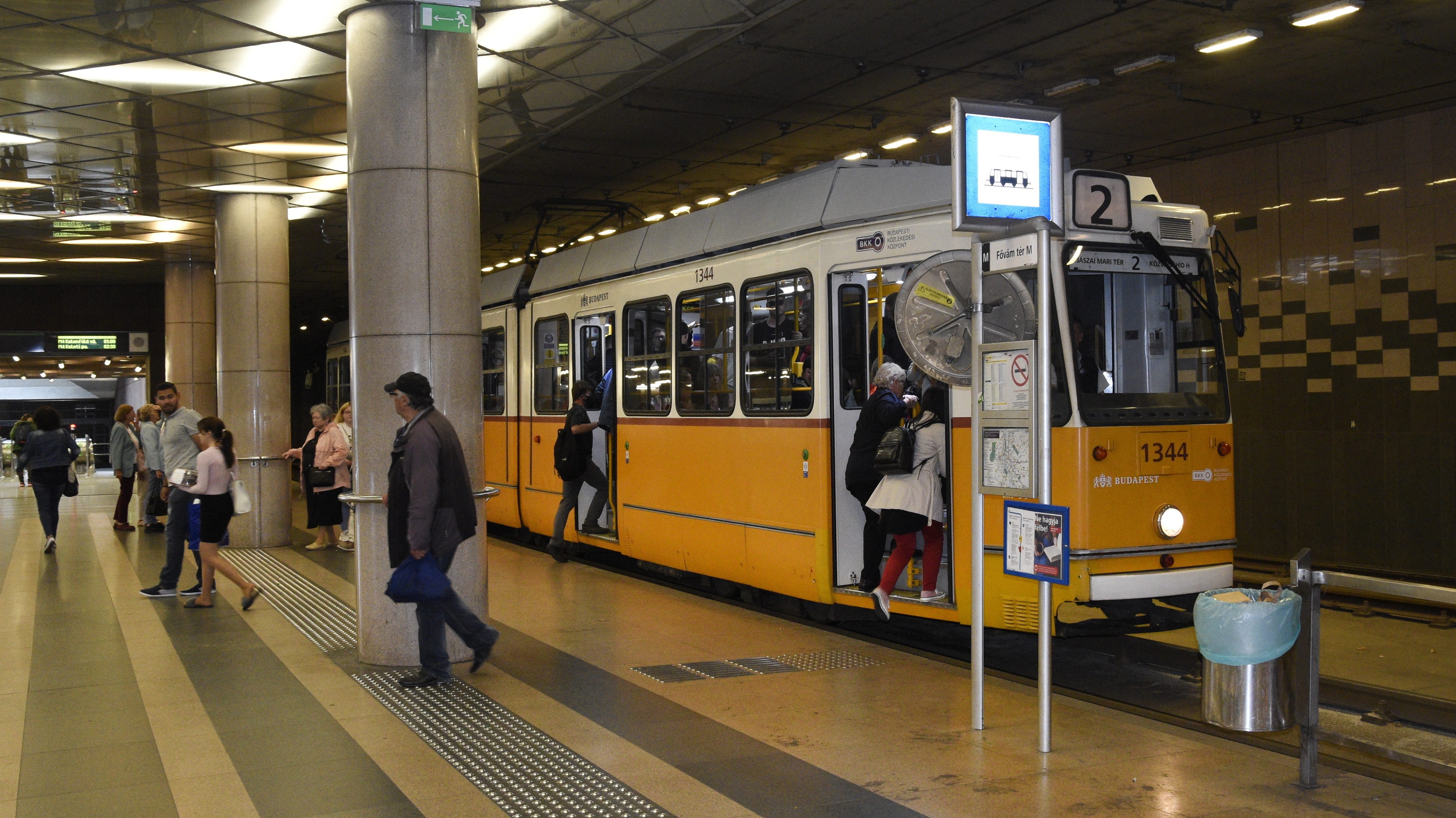 A jövő héttől nem jár a 2-es és 2M-es villamos Budapesten