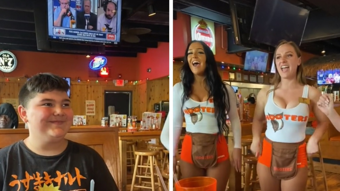 A Hootersbe vitte szülinapozni tizenkét éves fiát egy amerikai anya