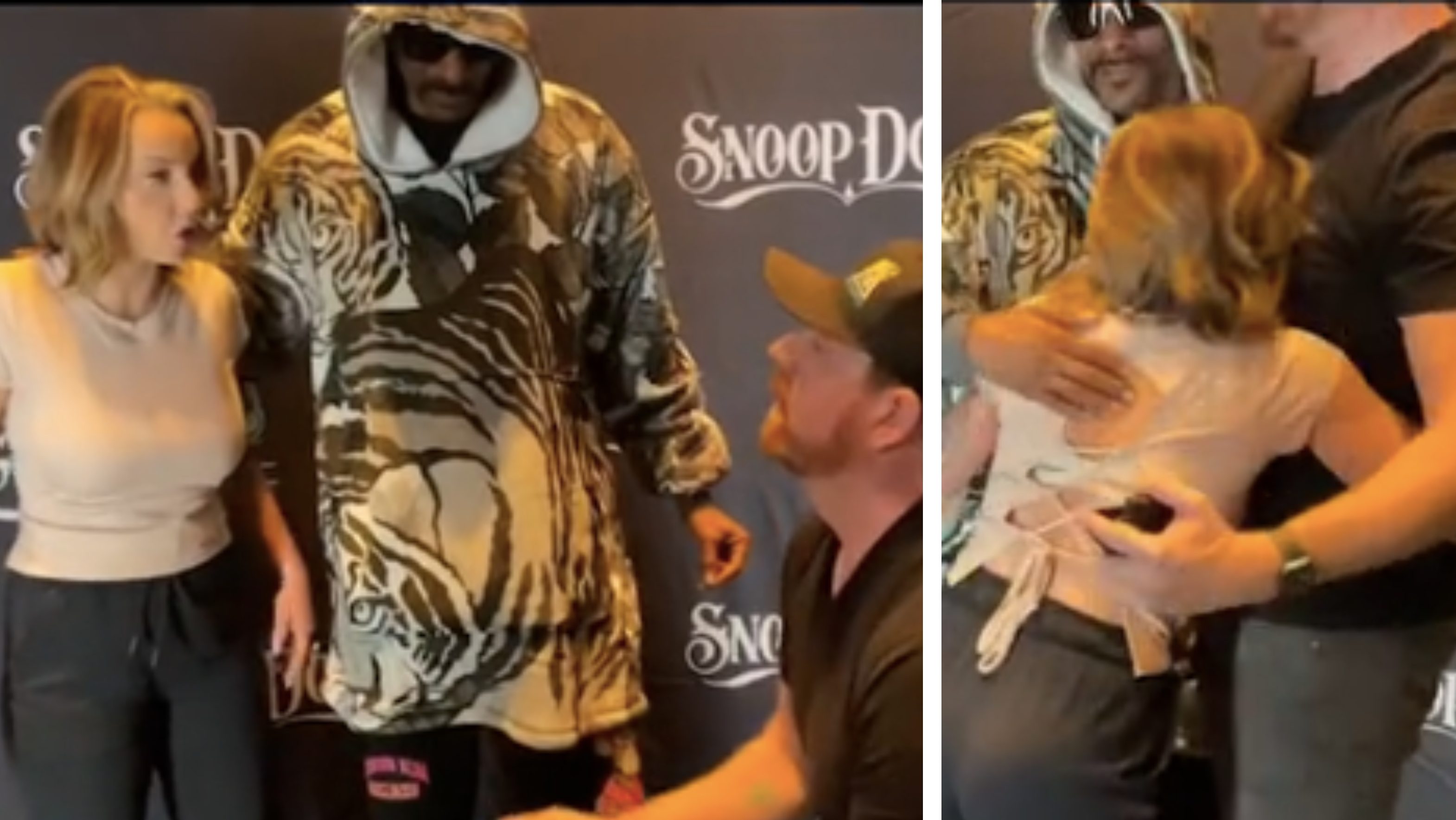 Snoop Dogg-gal fotózkodott egy pár, majd jött a lánykérés, a rapper nem győzte követni az eseményeket