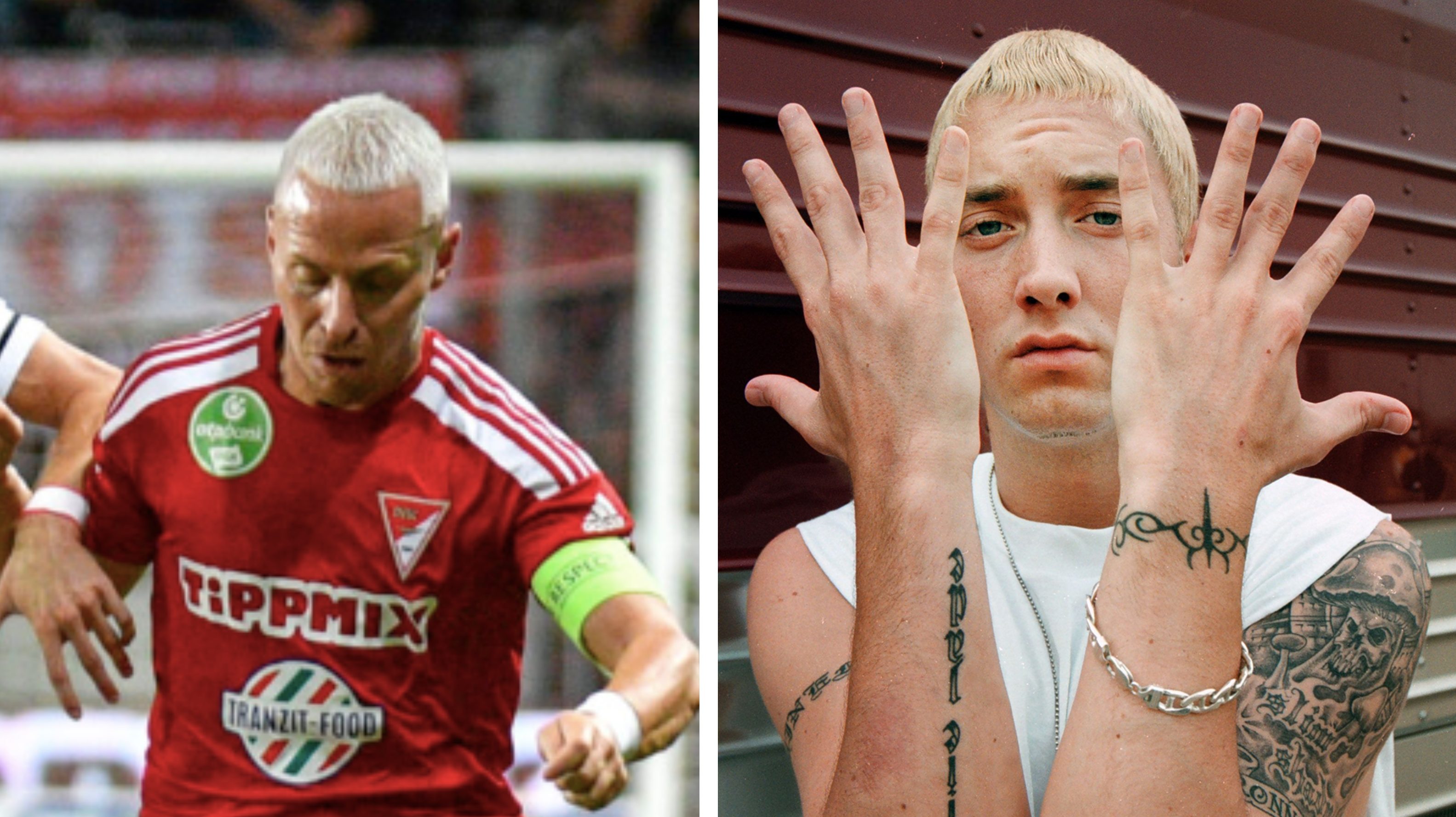 Dzsudzsák Balázs új frizurája láttán azt hittük, Eminem visszatért a kilencvenes évekből