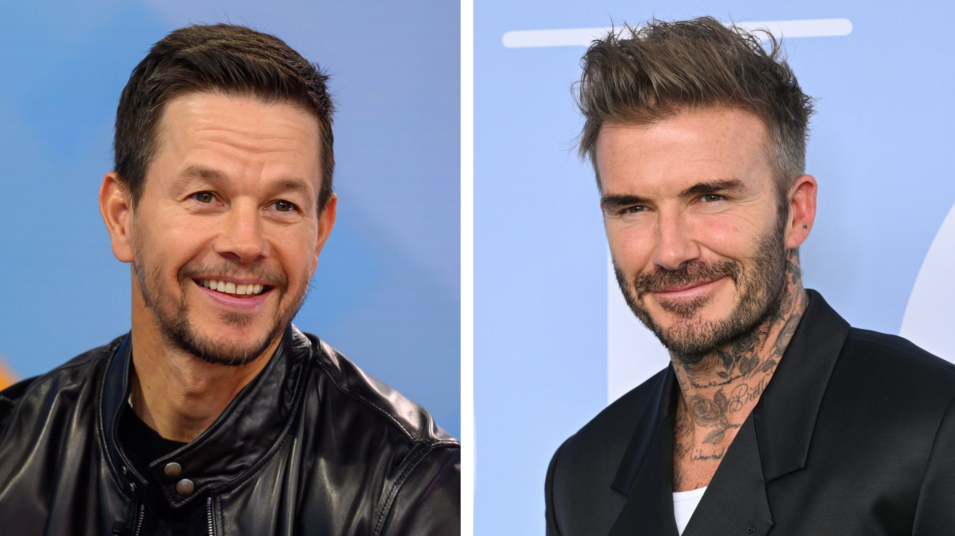 Váratlan találkozás: összefutott David Beckham és Mark Wahlberg