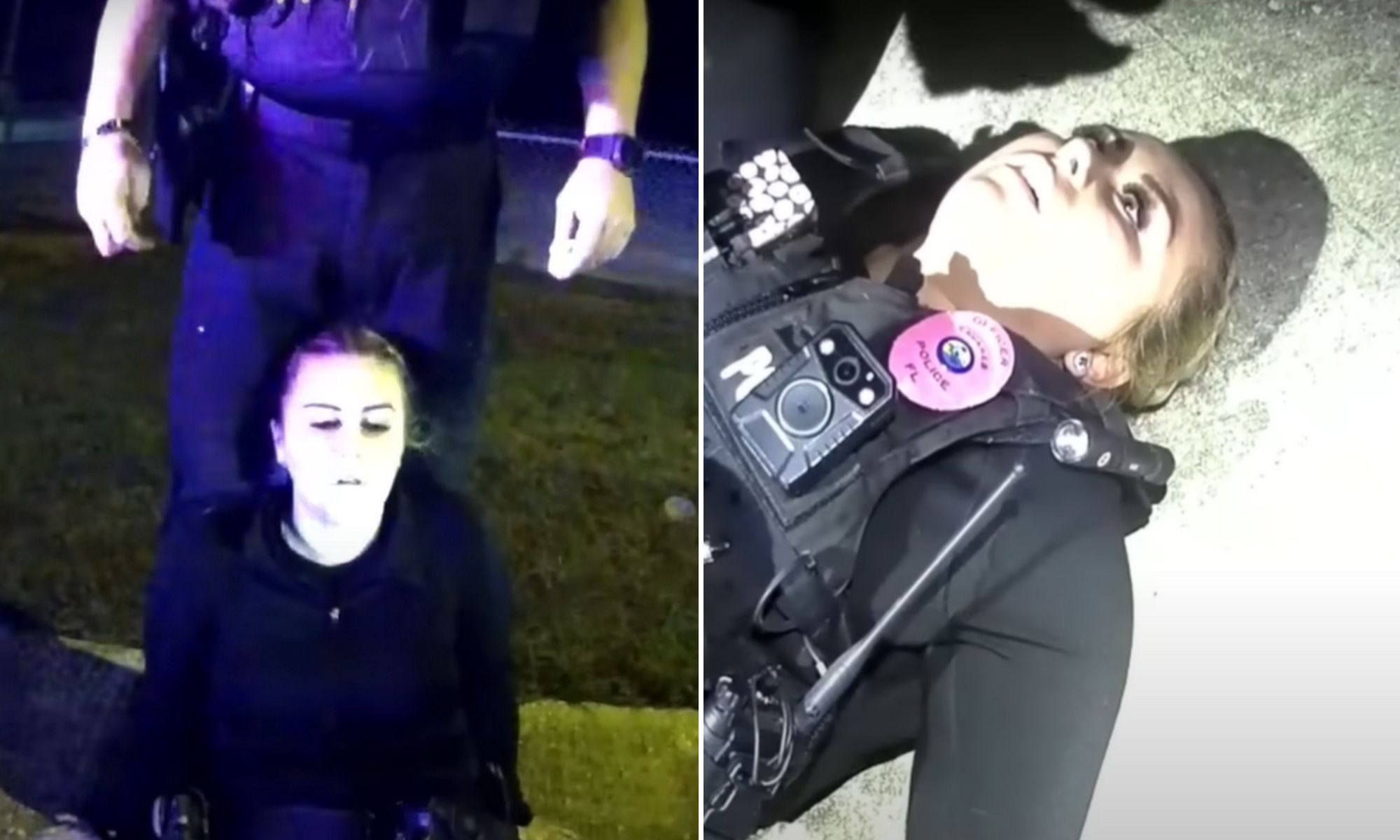Videón, ahogy egy rendőrnő kis híján belehalt a drogba, amivel egy közúti igazoltatáskor érintkezett