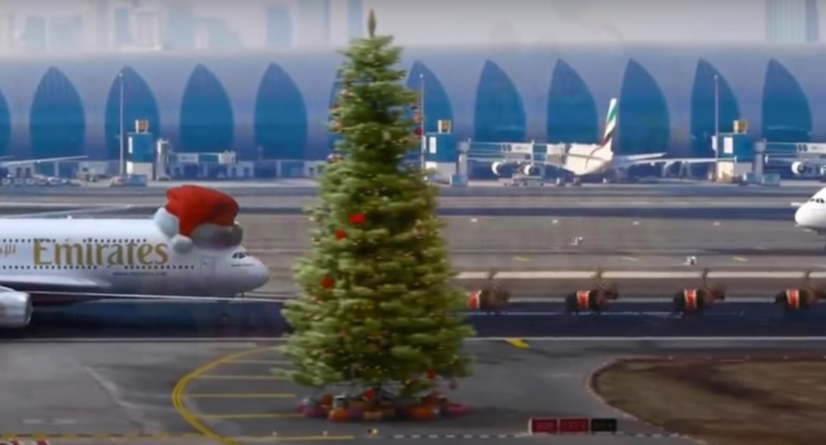 Az egyik legkedvesebb reklámvideó készült a dubaji reptéren karácsonyra