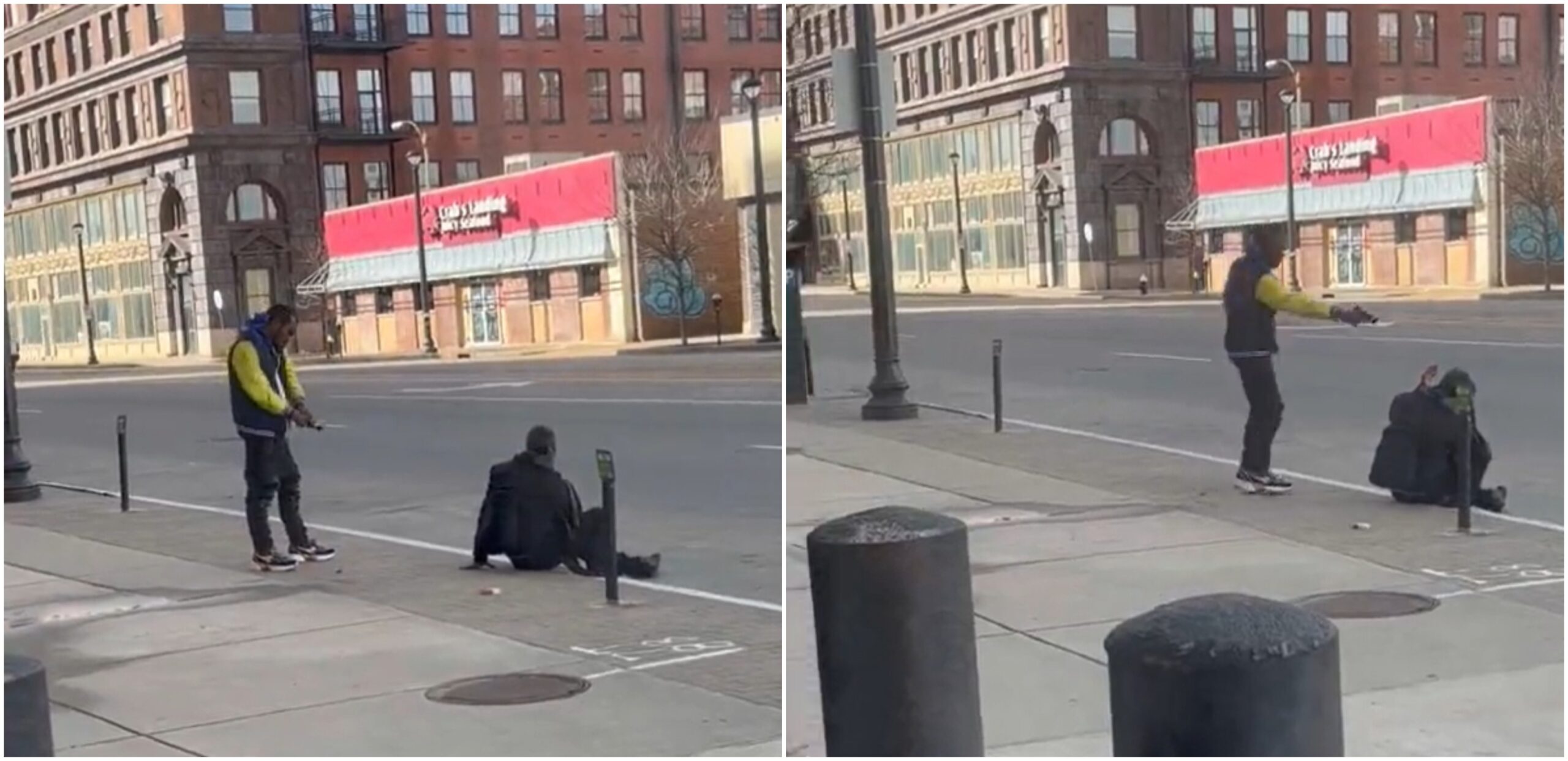Videó: Fényes nappal lőtt fejbe egy járdán ülő embert egy férfi St. Louisban