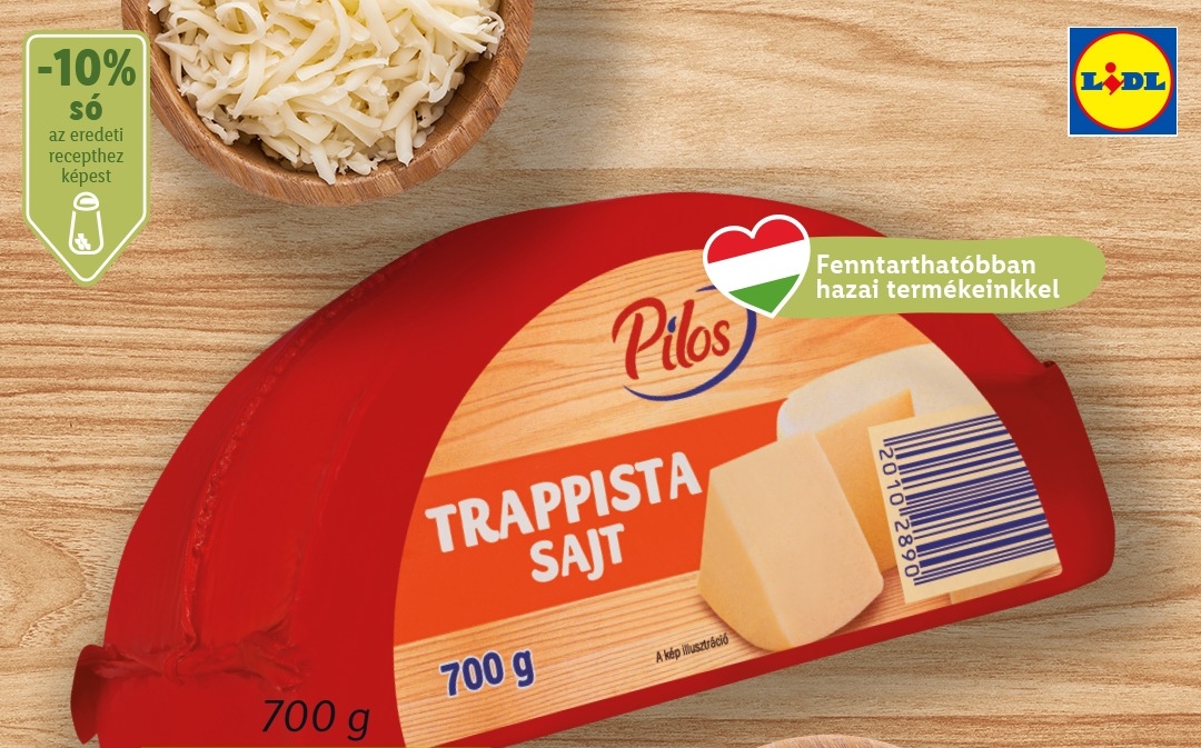 Ez már sajtháború: az Aldi után a Lidl is 3 ezer forint alatt adja a trappista kilóját