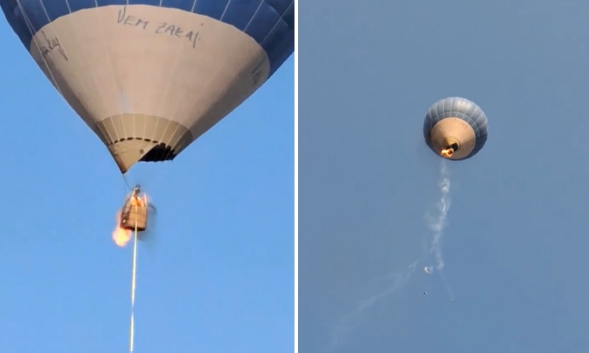 Borzasztó baleset: lángba borult a hőlégballon, a 13 éves lány kiugrott, a szülők meghaltak