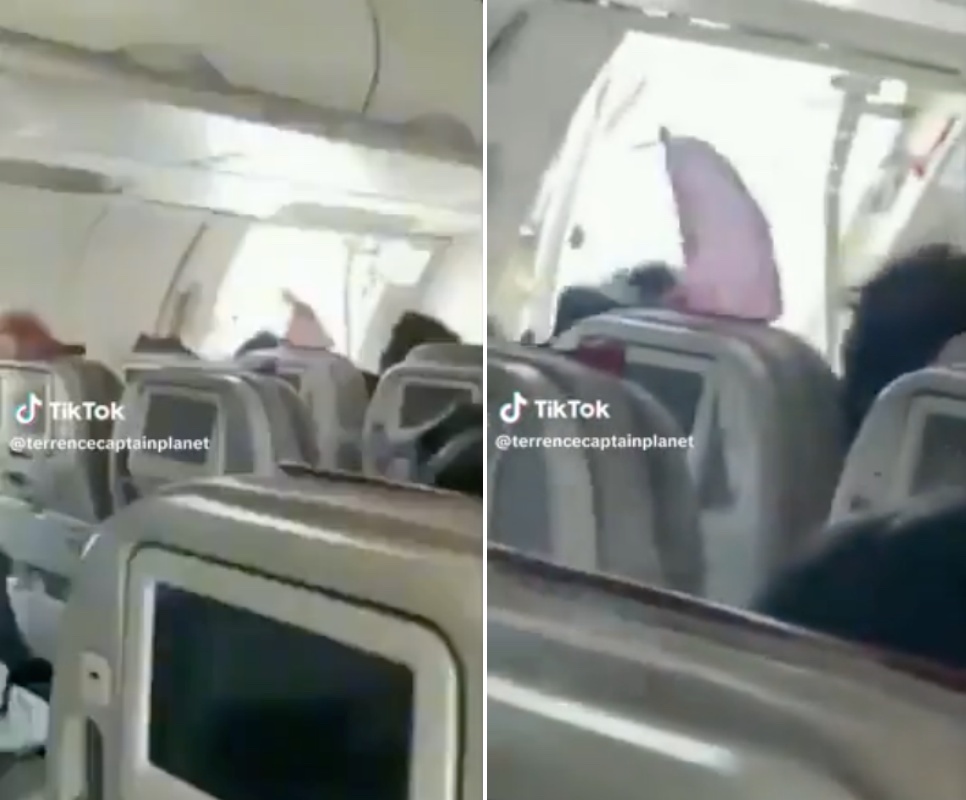 Vérfagyasztó videó: útközben kinyitotta a repülőgép vészkijáratát egy utas, nyitott ajtóval landoltak