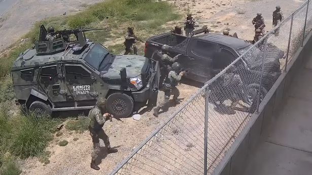 Kiszivárgott egy felvétel, amin mexikói katonák szitává lövik egy kartell tagjait