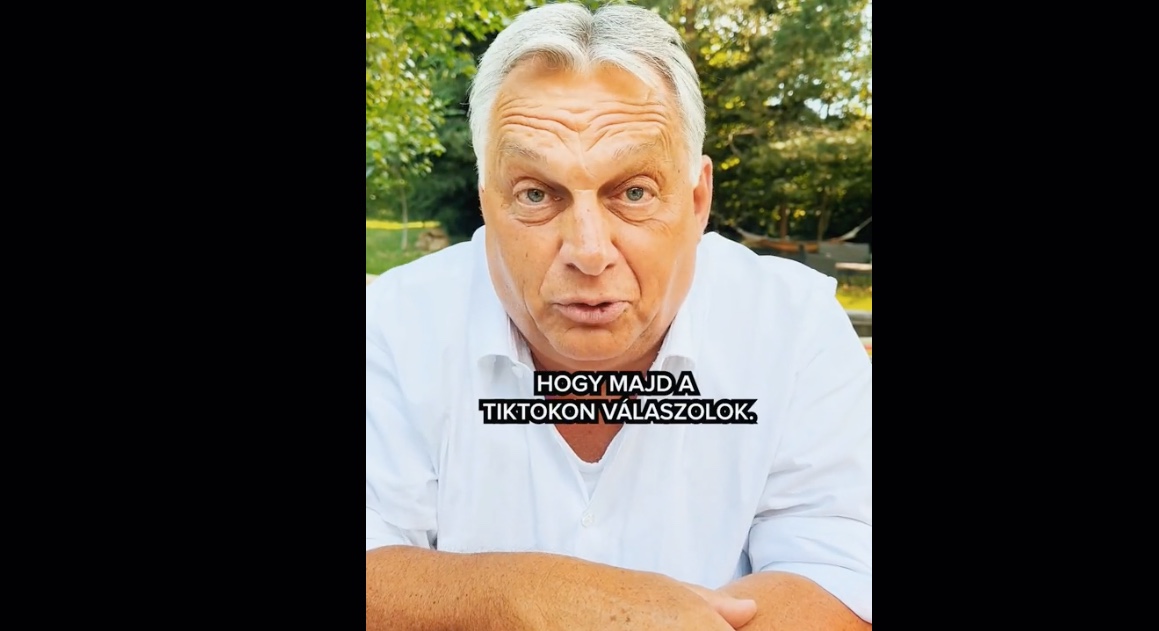 Orbán Viktort legújabb TikTok-videójában a pálinkázási szokásairól is kérdezték