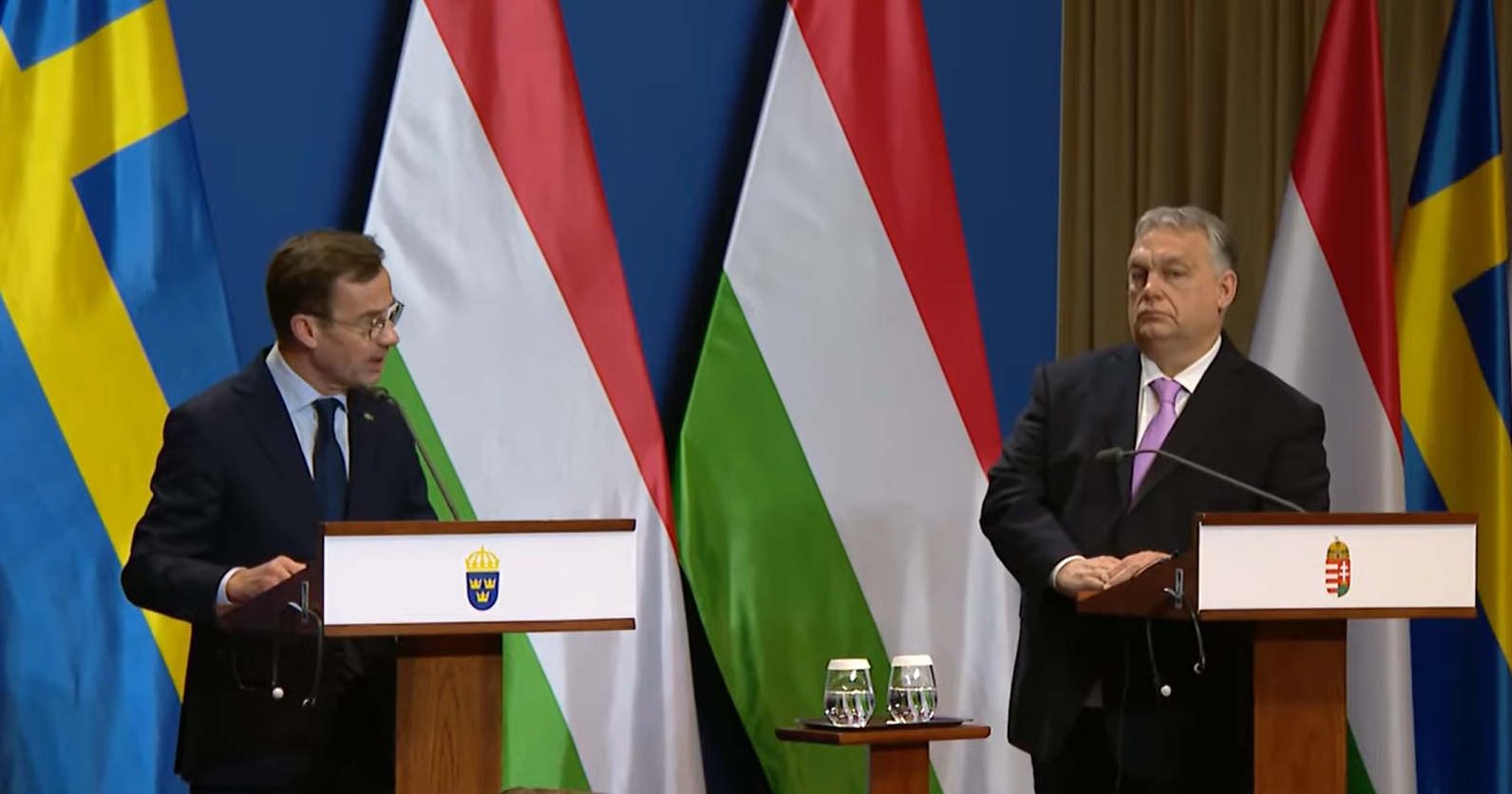 Négy új Gripent vesz Magyarország Svédországtól – Orbán Viktor a svéd miniszterelnökkel tárgyalt