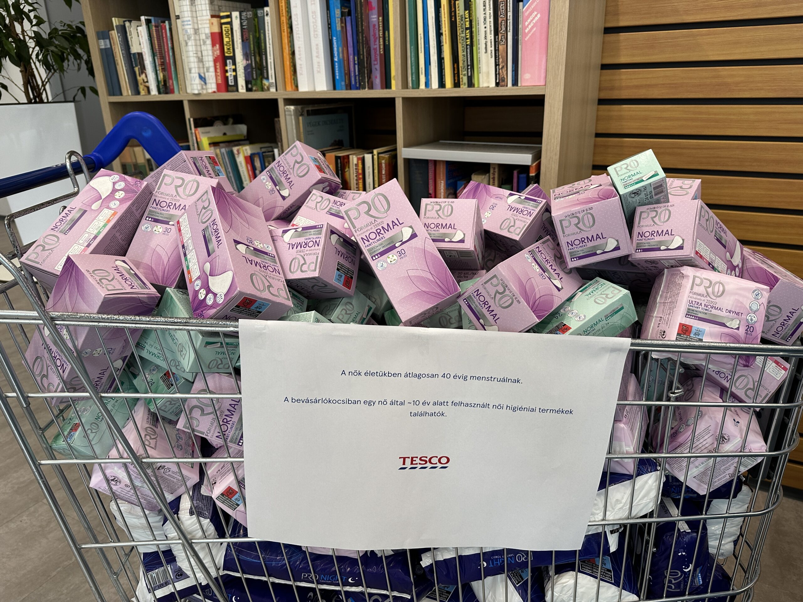 Menstruációs termékek áfáelengedésével és adományozásával támogatja a Tesco a nők extra kiadásainak csökkentését