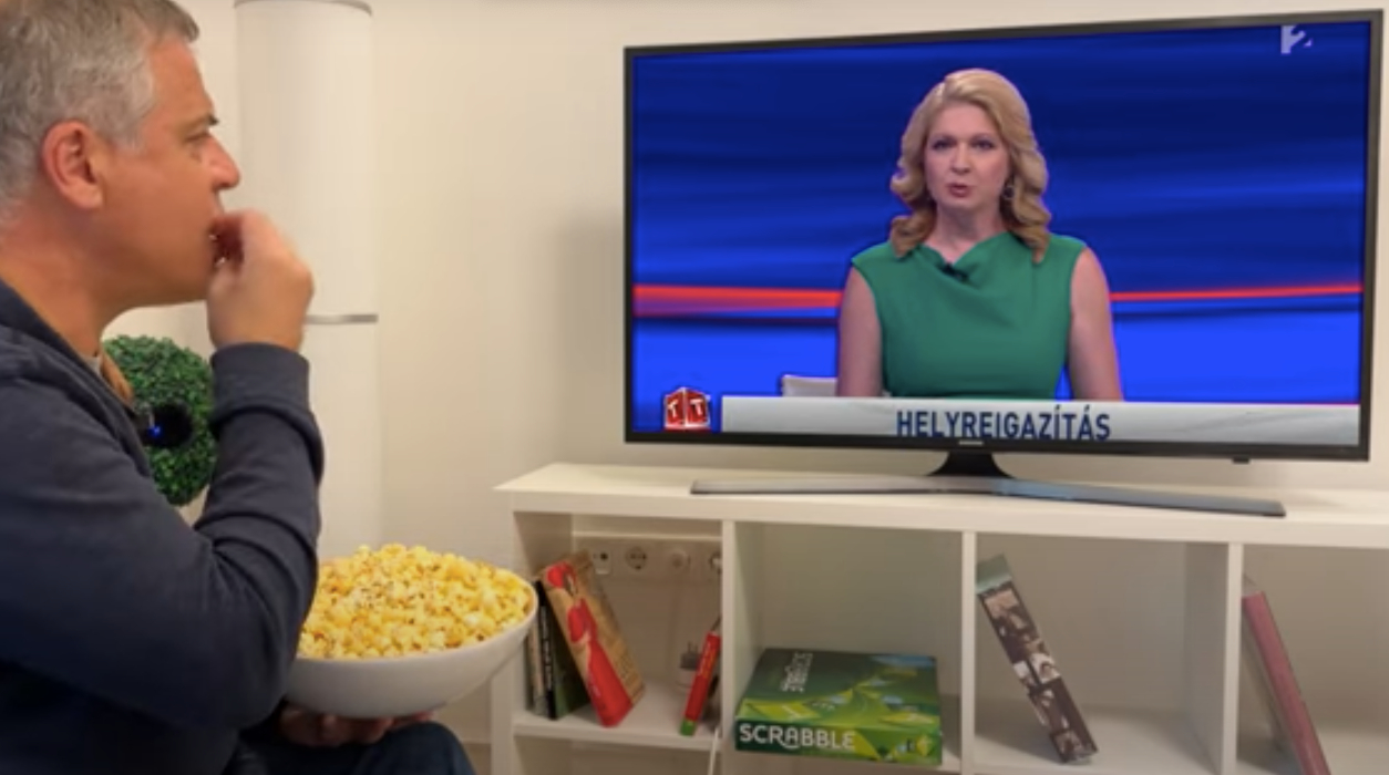 Juhász Péter popcornnal nézi végig, ahogy a TV2 megpróbálja helyreigazítani a róla szóló hazugságokat