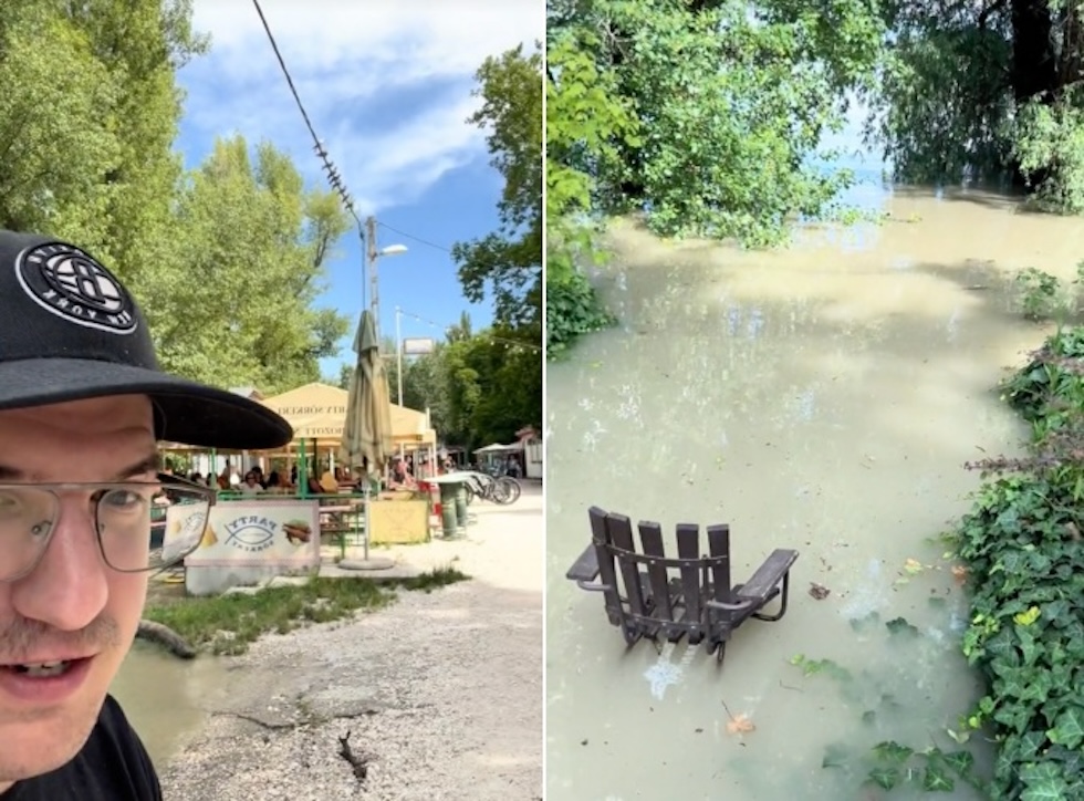 Videó: Megnéztük a víz alá került Római-partot