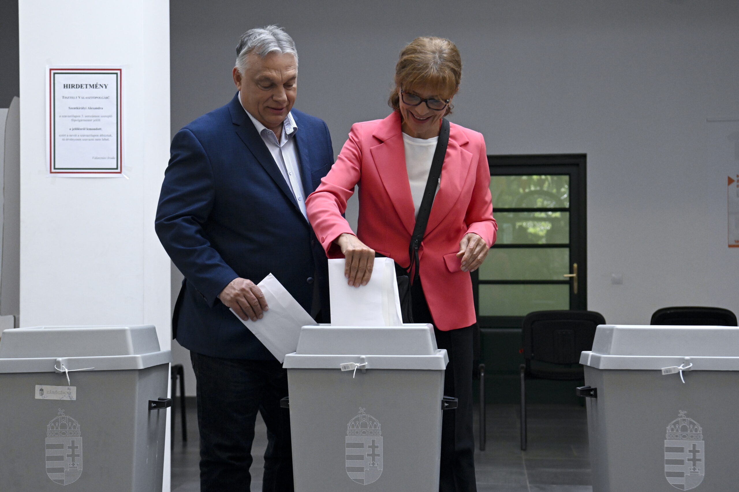 Orbán Viktor is leadta a szavazatát, Magyar Péter rögtön odakommentelt a kép alá