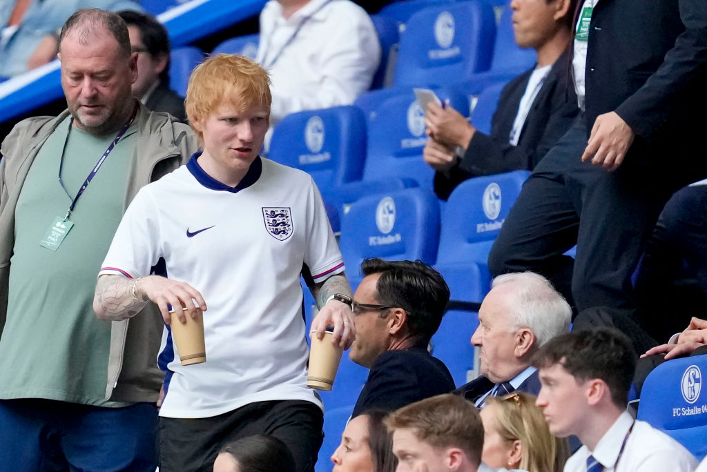 Ed Sheeran is ott volt az angol-szlovák nyolcaddöntőn - fotó!